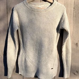 TOMS Sweater: Grey/Oatmeal w/Gold glimmer thread